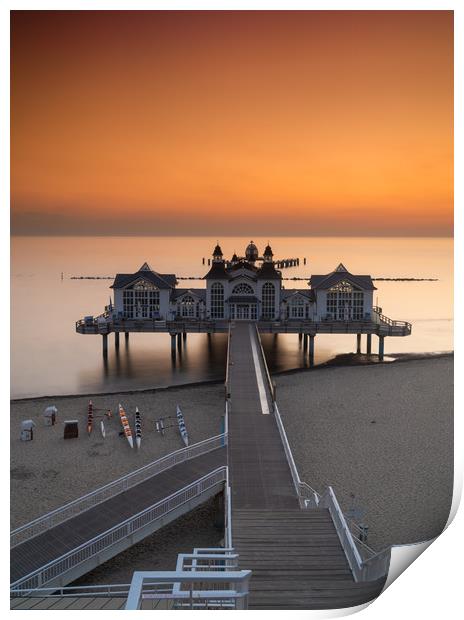Sellin Pier Sunrise Print by DiFigiano Photography