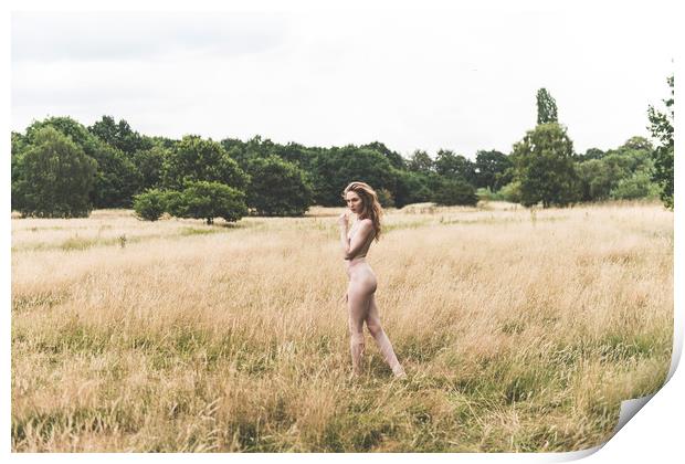 Hiraeth - Landscape Nude - Suzzi #2 Print by Henry Clayton