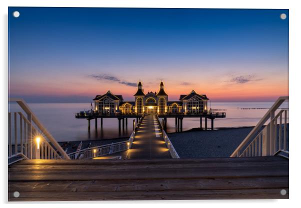 Sellin Pier Daybreak Acrylic by DiFigiano Photography