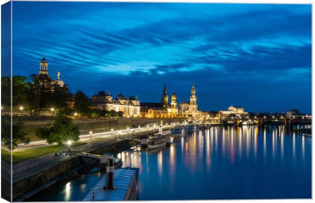 Dresden After Dark Canvas Print by DiFigiano Photography