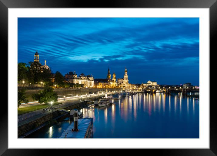 Dresden After Dark Framed Mounted Print by DiFigiano Photography