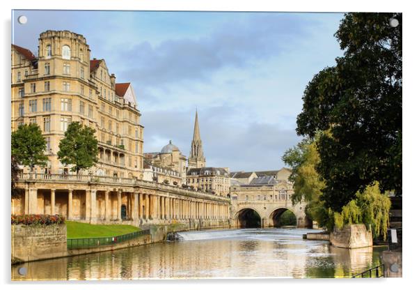 City of Bath Acrylic by Pete Evans