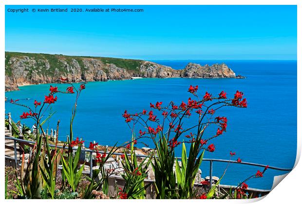 summer on the cornish coast Print by Kevin Britland