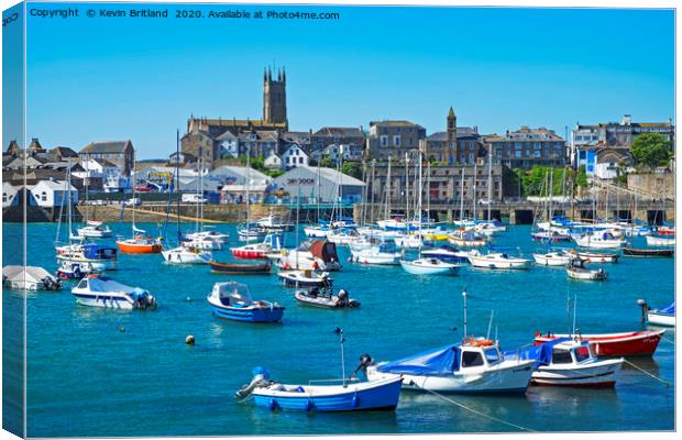 penzance harbour cornwall Canvas Print by Kevin Britland