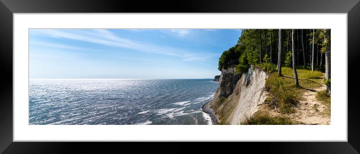 The Cliffs of Rugen Framed Mounted Print by DiFigiano Photography