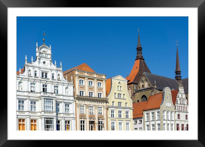 Downtown Rostock Framed Mounted Print by DiFigiano Photography