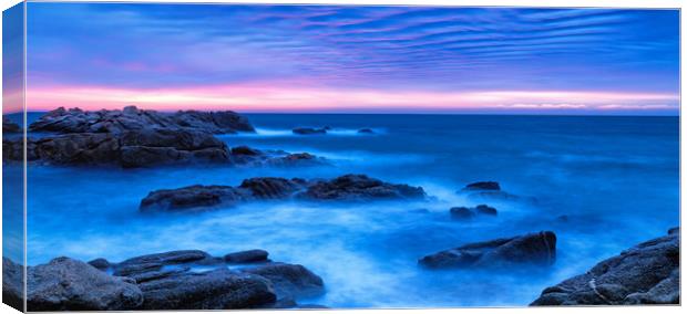 Sunrise on the costa Canvas Print by Arpad Radoczy