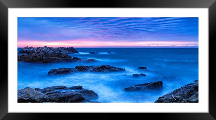 Sunrise on the costa Framed Mounted Print by Arpad Radoczy