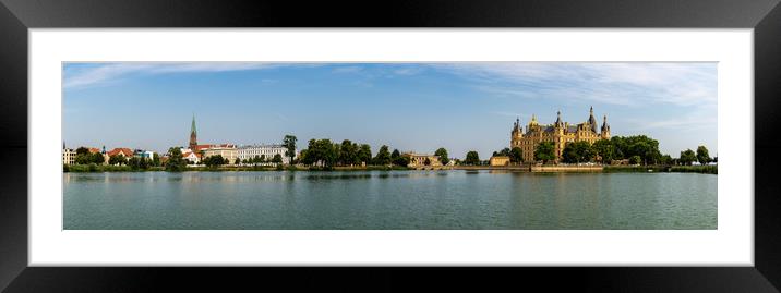 Schwerin Cityscape Framed Mounted Print by DiFigiano Photography