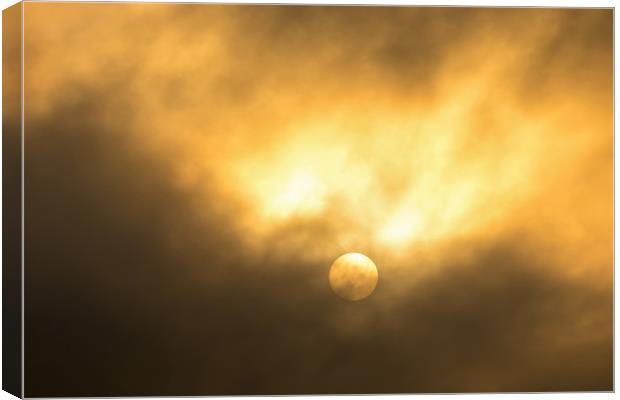 Sun and clouds Canvas Print by Arpad Radoczy
