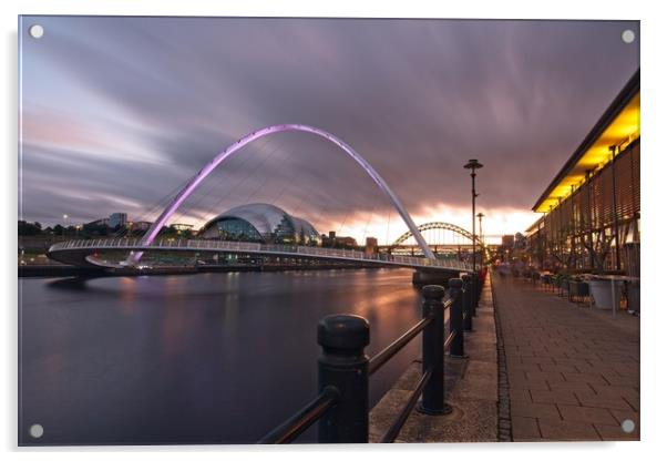Iconic Newcastle Quayside Acrylic by Rob Cole