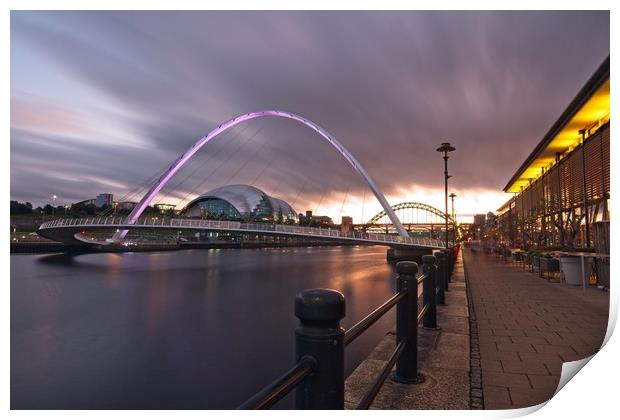 Iconic Newcastle Quayside Print by Rob Cole