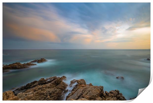 Long exposure picture from Spain Print by Arpad Radoczy