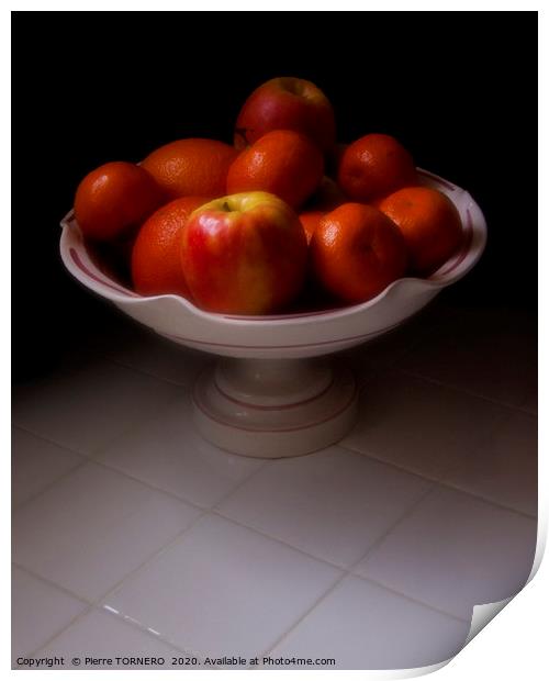 Apples & Mandarins Print by Pierre TORNERO
