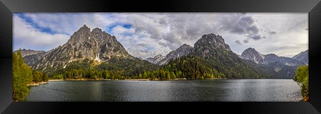 National Park of the Spanish Pyrenees mountain in  Framed Print by Arpad Radoczy