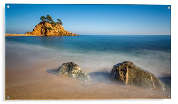 Spanish coastal in Costa Brava Acrylic by Arpad Radoczy