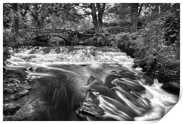 Rivelin Packhorse Bridge & Weir                    Print by Darren Galpin