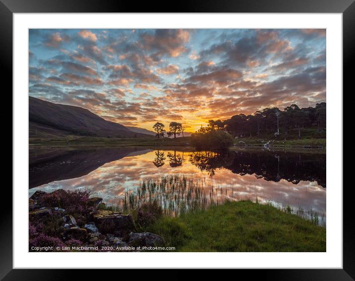 Glen Cannich Sunrise Framed Mounted Print by Iain MacDiarmid
