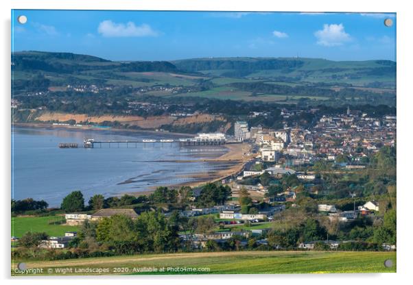 Sandown Isle Of Wight Acrylic by Wight Landscapes