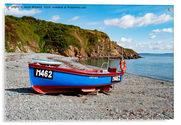 Porthallow Cornwall Acrylic by Kevin Britland