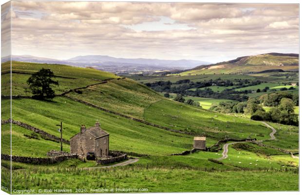 Stainmore Vista Canvas Print by Rob Hawkins