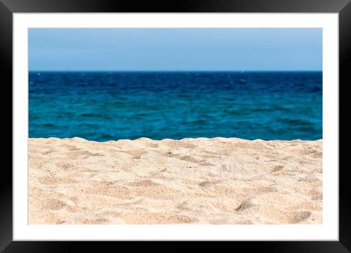 Sand and beach  Framed Mounted Print by Arpad Radoczy