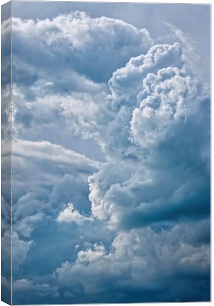 Big powerful storm clouds Canvas Print by Arpad Radoczy