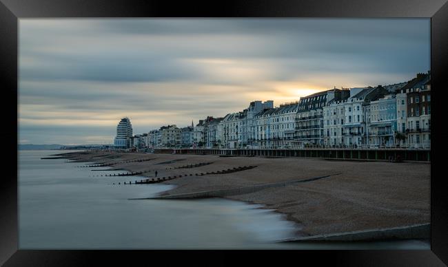 Hastings Sunset Framed Print by Lubos Fecenko