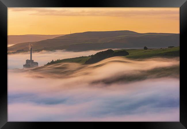 Castleton September Mists. Peak District Framed Print by John Finney