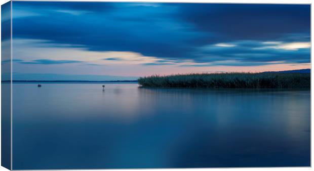 Long exposure picture from the lake Balaton Canvas Print by Arpad Radoczy