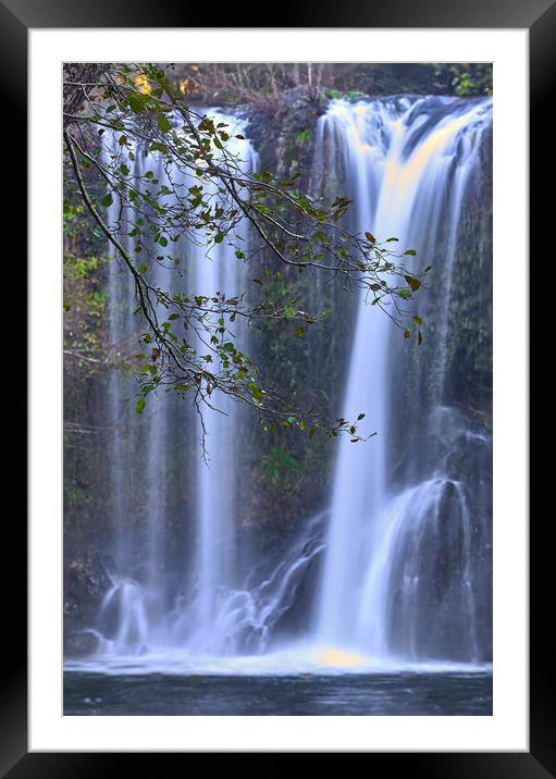 Big waterfall in Spain Framed Mounted Print by Arpad Radoczy