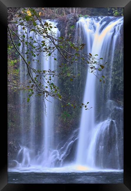 Big waterfall in Spain Framed Print by Arpad Radoczy