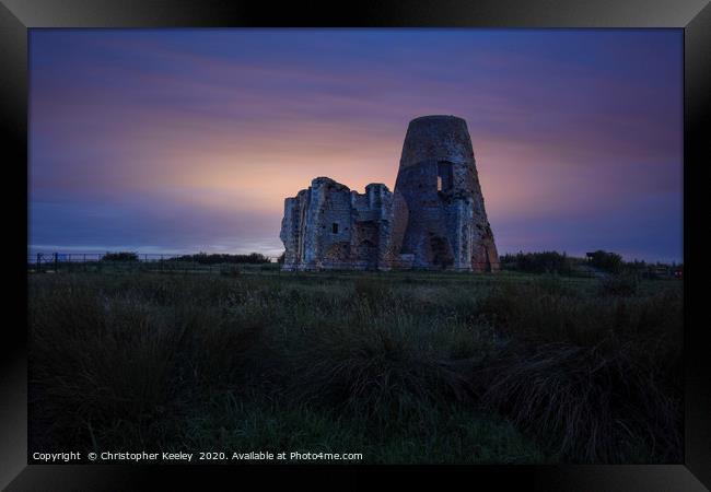 Night time at St Benet's Abbey Framed Print by Christopher Keeley