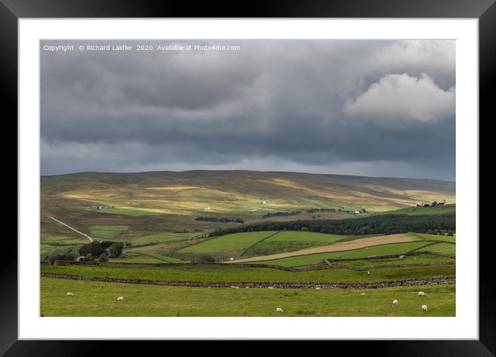 Harwood Teesdale, Sunshine and Shadows Framed Mounted Print by Richard Laidler