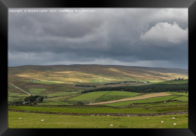 Harwood Teesdale, Sunshine and Shadows Framed Print by Richard Laidler