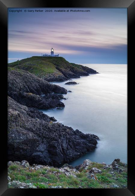 Strumble Head Lighthouse, Pembrokeshire Framed Print by Gary Parker