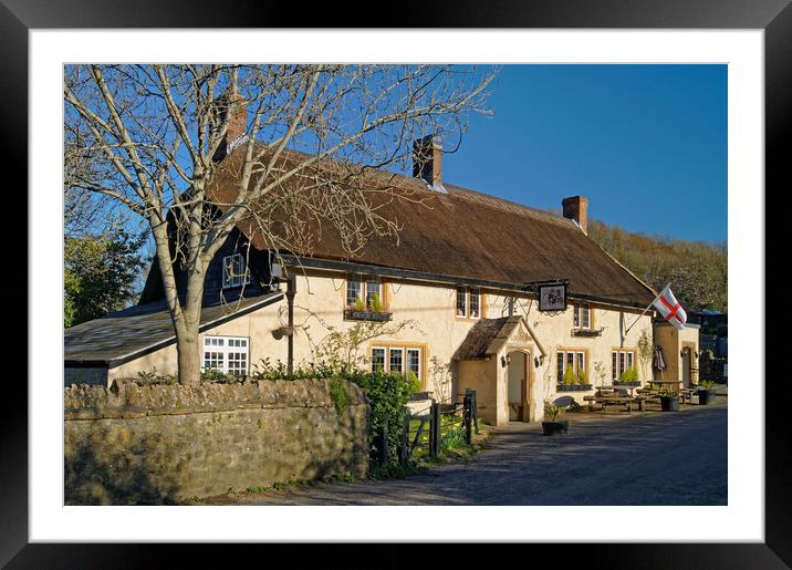 The Ilchester Arms, Symondsbury                    Framed Mounted Print by Darren Galpin
