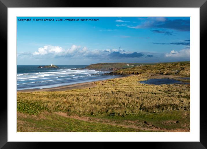 cornish nature reserve Framed Mounted Print by Kevin Britland