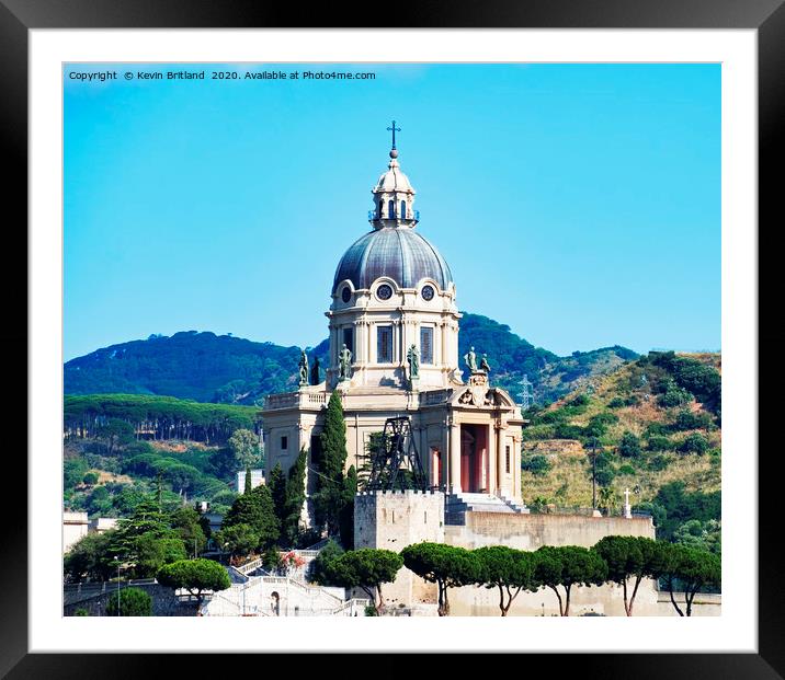 messina sicily Framed Mounted Print by Kevin Britland