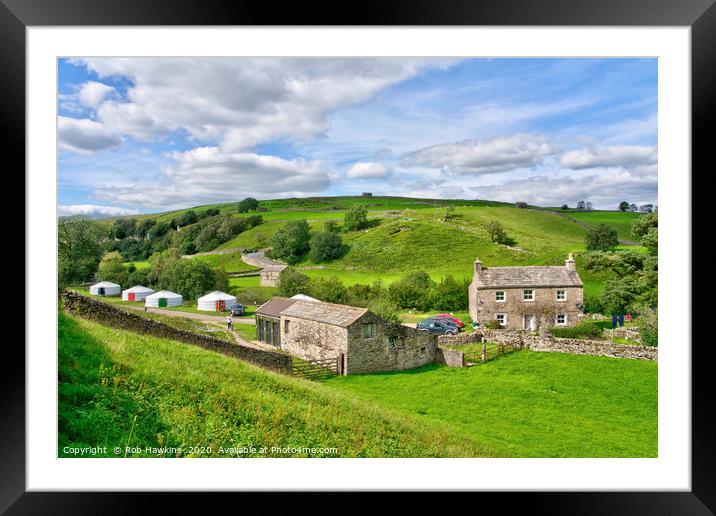 Swaledale Glamping Framed Mounted Print by Rob Hawkins