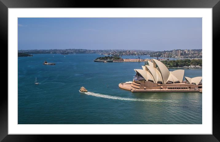 Sydney Harbour Framed Mounted Print by Pete Evans
