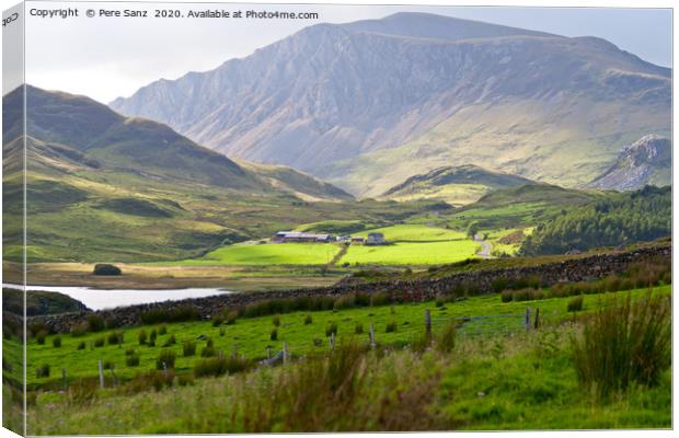 Beautiful landscape in Snowdonia, Wales Canvas Print by Pere Sanz