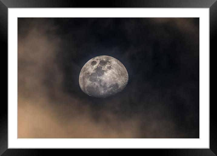 Moon over Australia Framed Mounted Print by Pete Evans