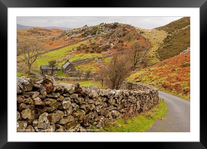 Road above Barmouth North Wales Framed Mounted Print by Jenny Hibbert