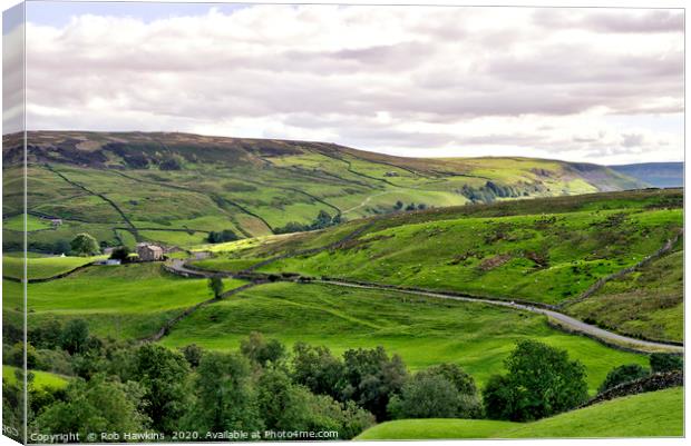Stonesdale Landscape  Canvas Print by Rob Hawkins