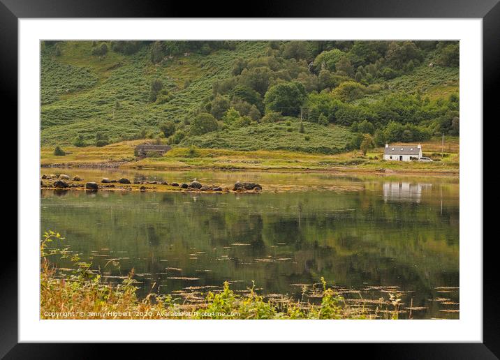 View across Loch Sunart Scotland Framed Mounted Print by Jenny Hibbert