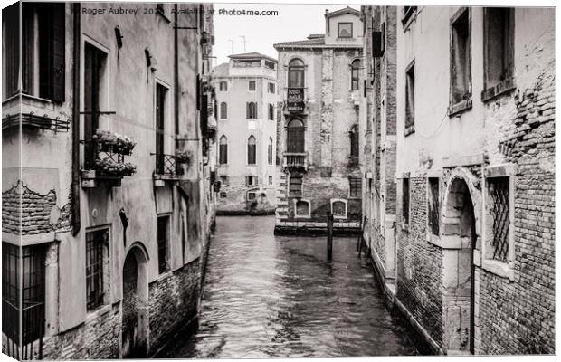 Traditional Venice Canvas Print by Roger Aubrey