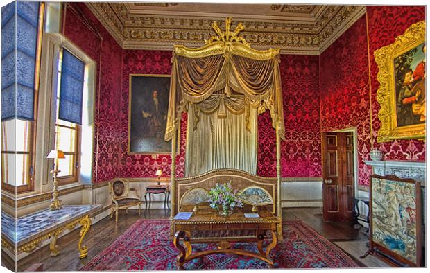 Bedroom at Holkham Hall Canvas Print by Chris Thaxter