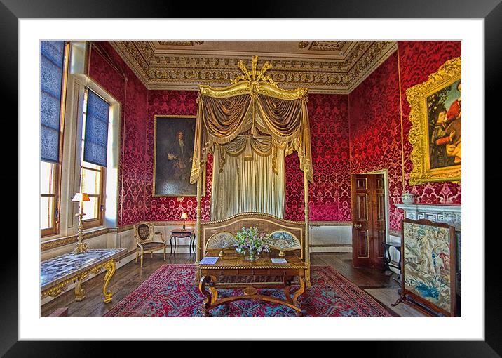 Bedroom at Holkham Hall Framed Mounted Print by Chris Thaxter