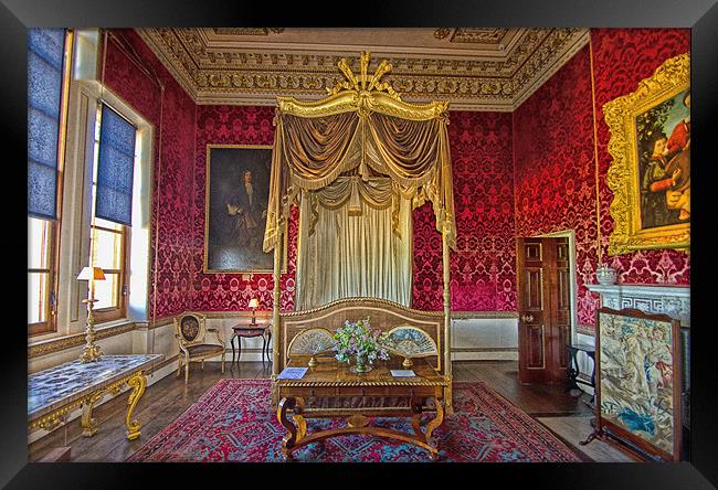 Bedroom at Holkham Hall Framed Print by Chris Thaxter